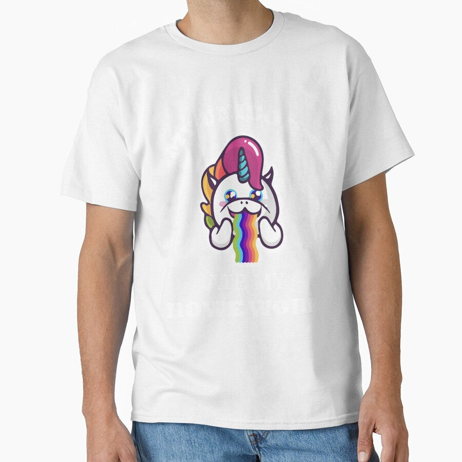 My Unicorn Ate My Homework T-Shirt by AllStarMerch