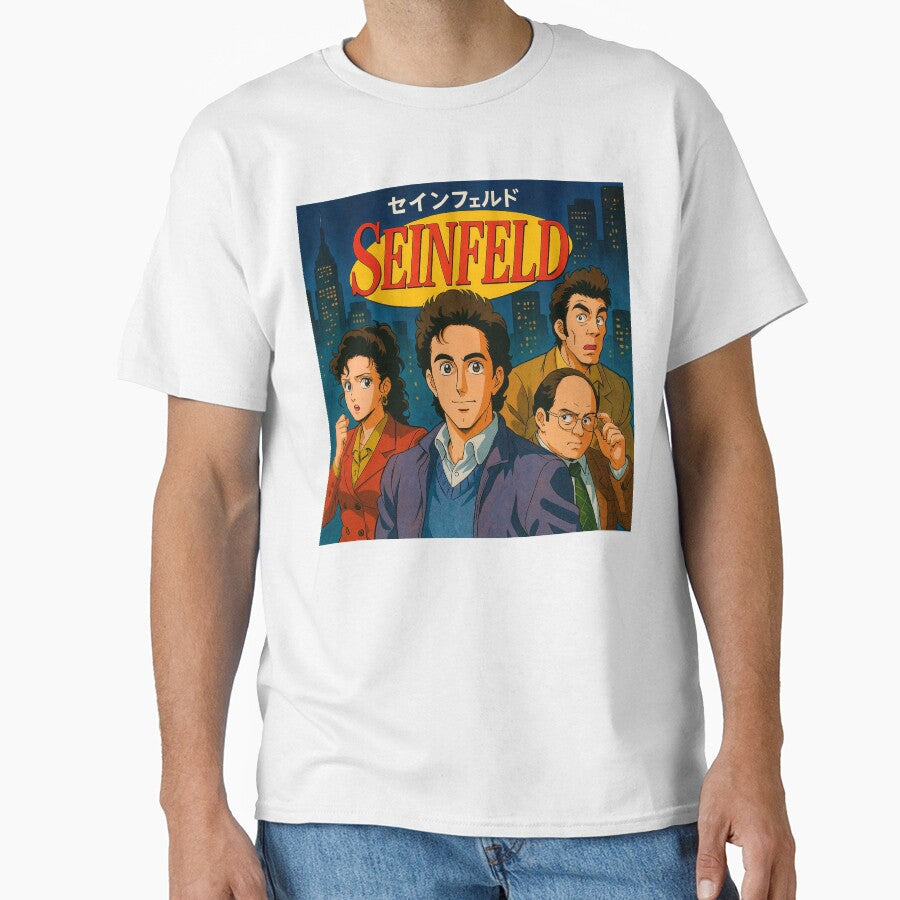 Seinfeld 1980s japanese anime poster art by QuirkBeasts