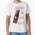 Back In My Day Chocolate Cell Phone Millennial Dad Shirt by Felix Toth
