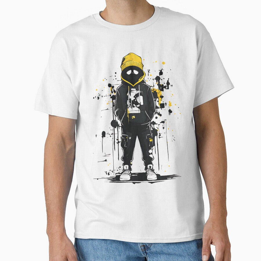 Yellow & Black Streetwear Hoodie and Jogger Set - Urban Style for Trendsetters by Aagnyes