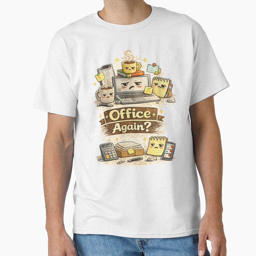 Office again? – Funny Office Life Coffee Work Humor Cute Desk Design by Hischers Solution