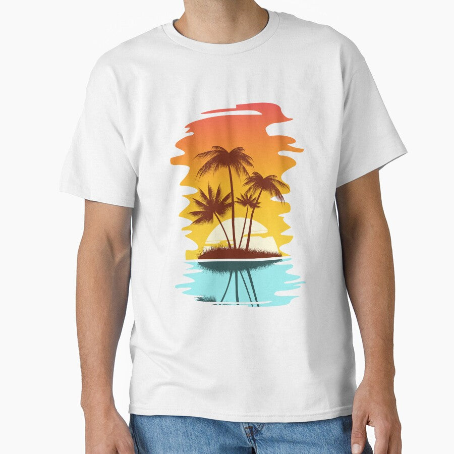 Tropical Retro Aesthetic Summer Sunset by CapturedByeJ