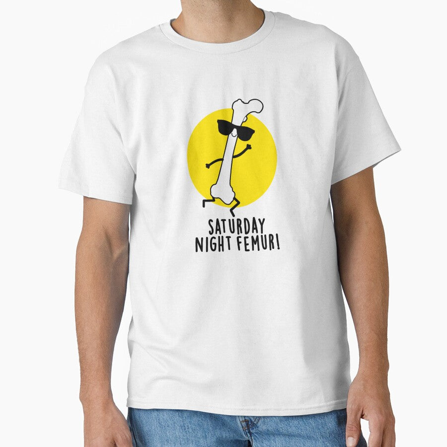 Saturday Night Femur Cute Bone Pun by punnybone
