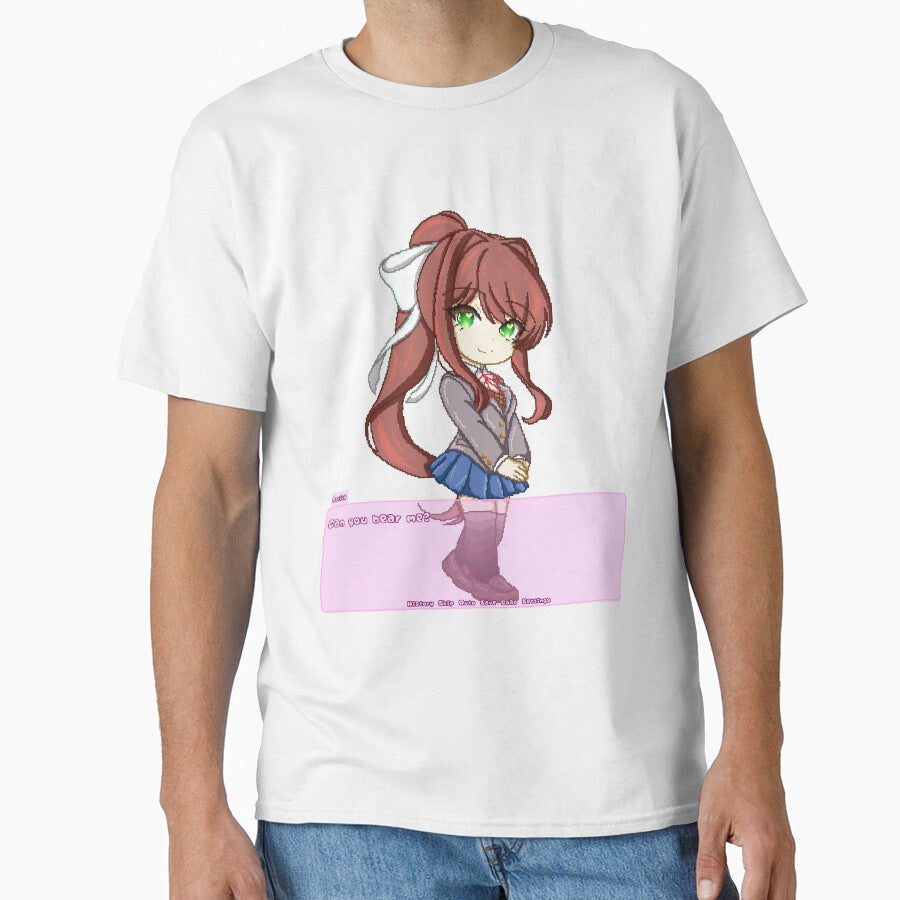Monika Doki Doki Literature Club pixel-art by MiloBoo
