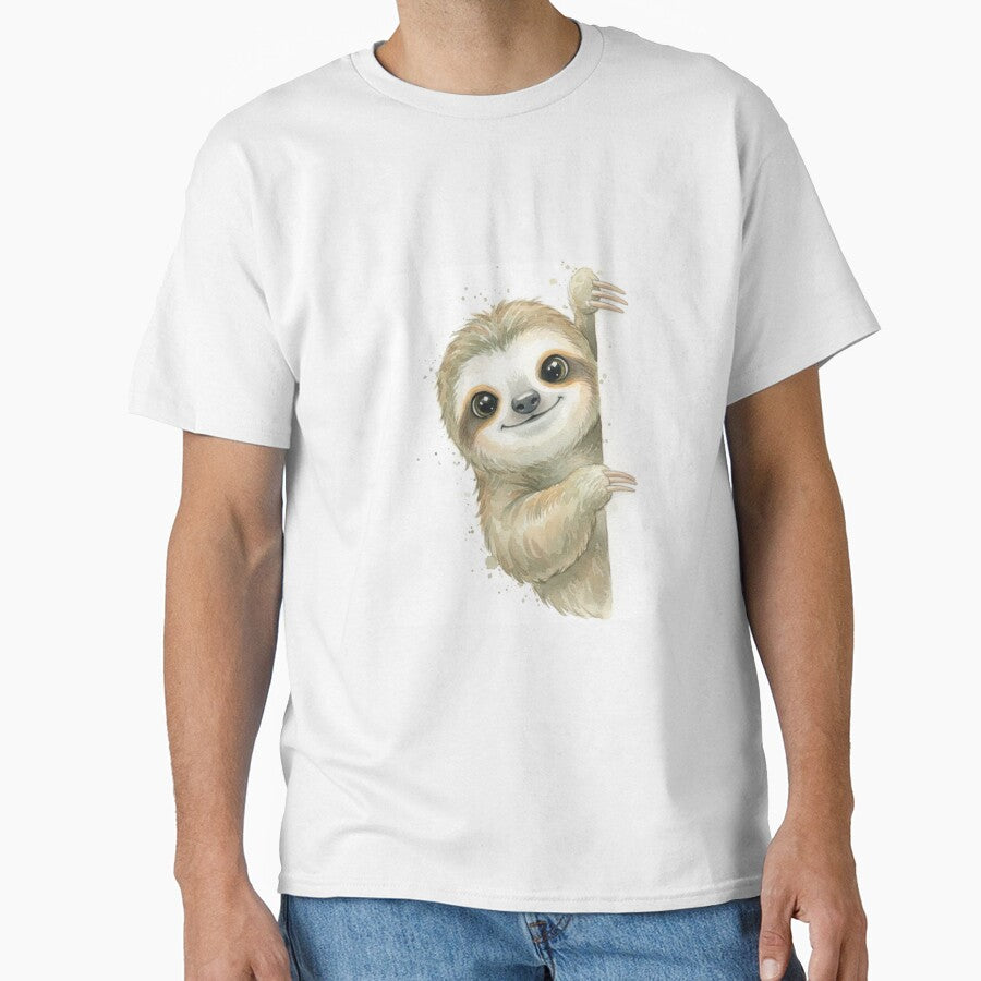 Sloth meme funny cute kawaii pet animal watercolor by CheeseBlueprint