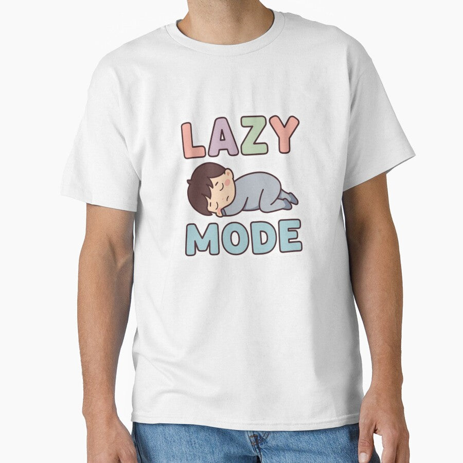 Lazy Mode Sticker – Funny Relax Mood Aesthetic Design by InkPatchify