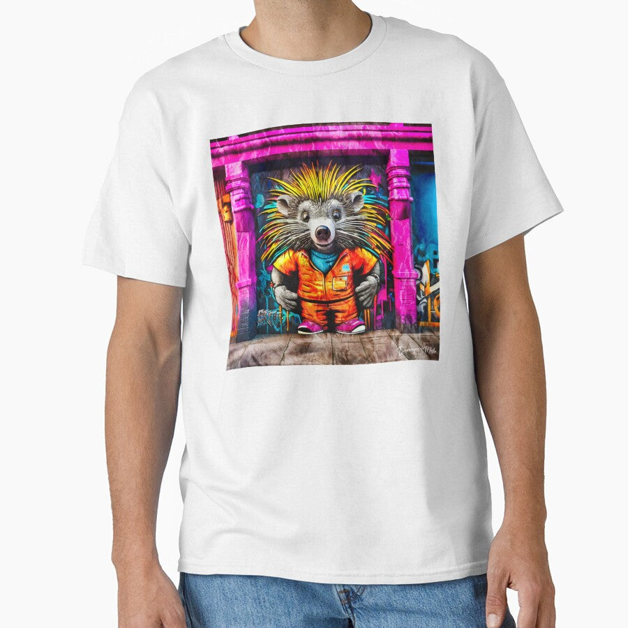 Urban graffiti street art Porcupine by Drone-tees