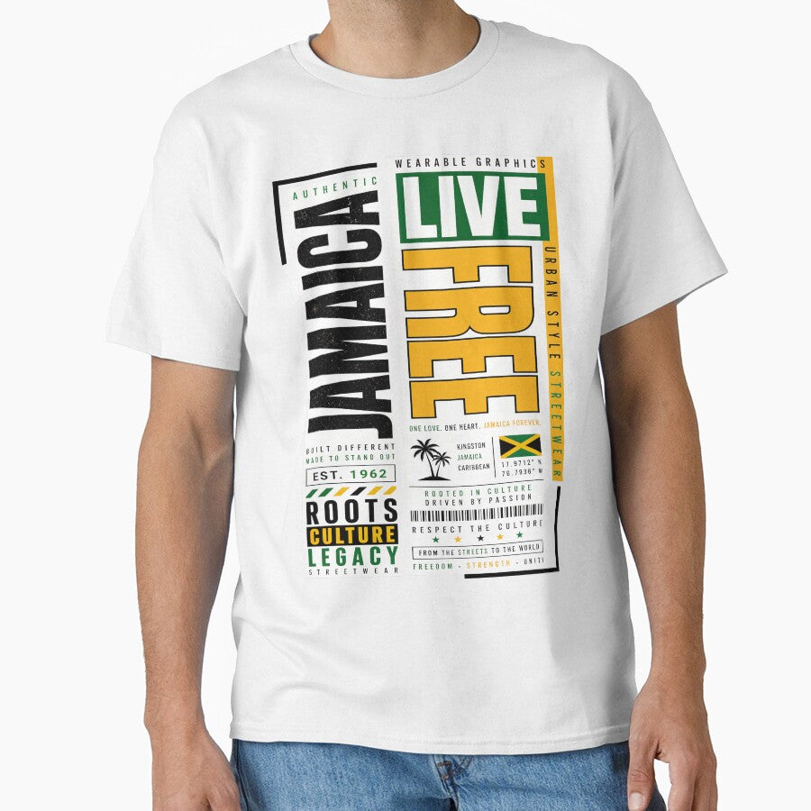 Jamaica Live Free Urban Style Streetwear by KLERIKSTORE