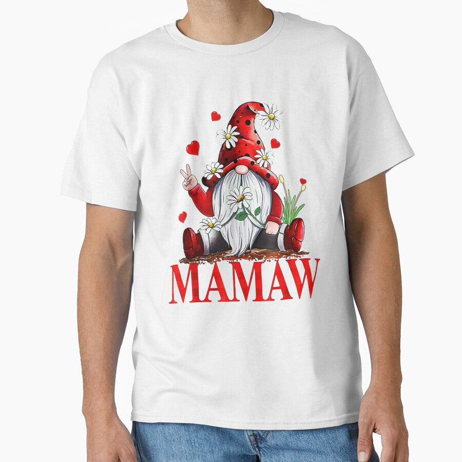 Mamaw Valentine Gnome Hippie Beetle Daisy Flower Gnome by shirleyfinley