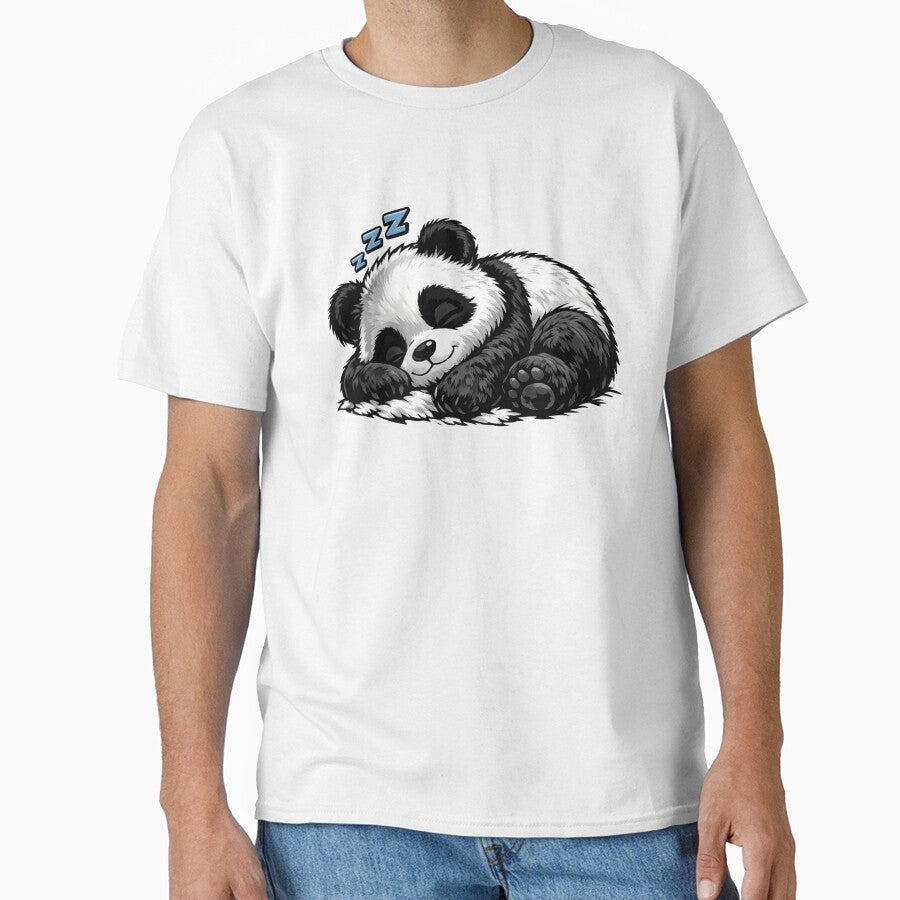 Sleepy Panda Cute Funny by ttuniques