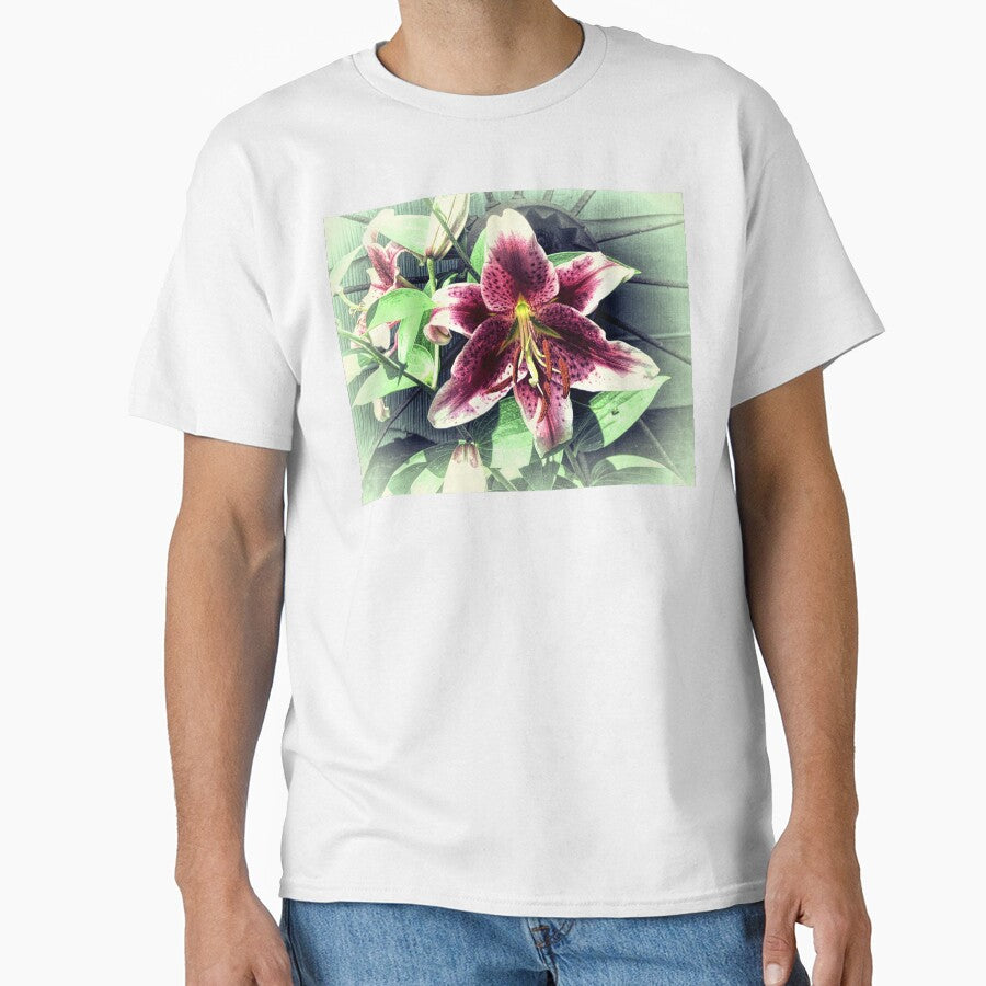 Pink Lily Flower Cottage Chic Modern Country Home Decor A419A by byNicol