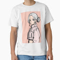 Fashion - Woman in Pink Puffer Jacket Low Bun Anime by AnimeShin