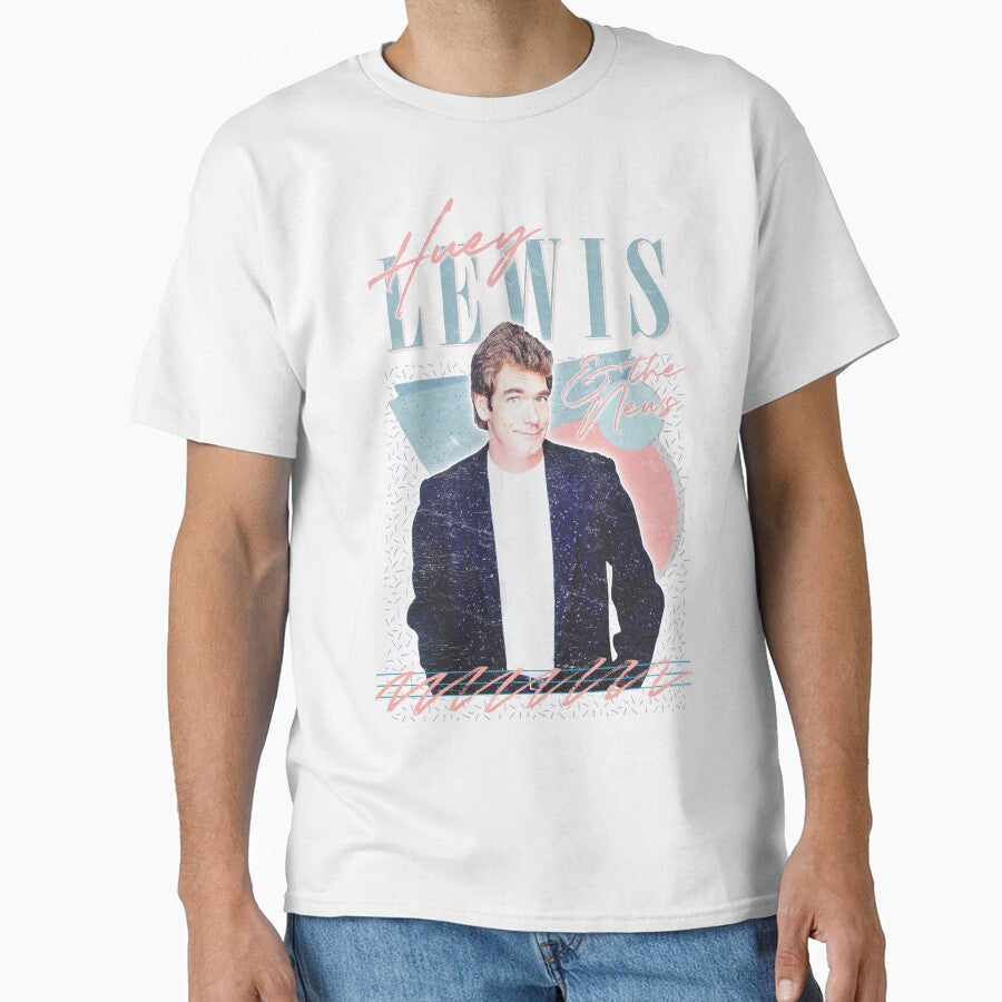 Huey Lewis & The News // 80s Retro Faded Style Design by AestheticNow