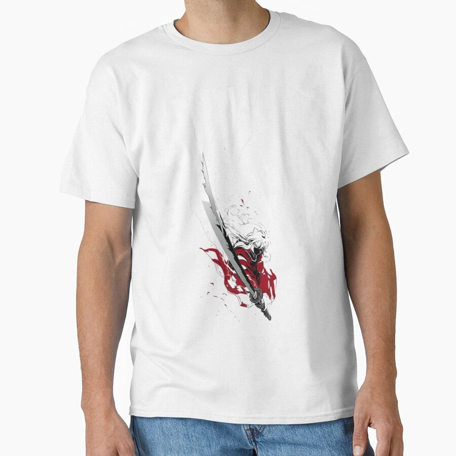 Inuyasha | White Hair Sword Fighter, Dark Aesthetic Manga Art by Dyan4