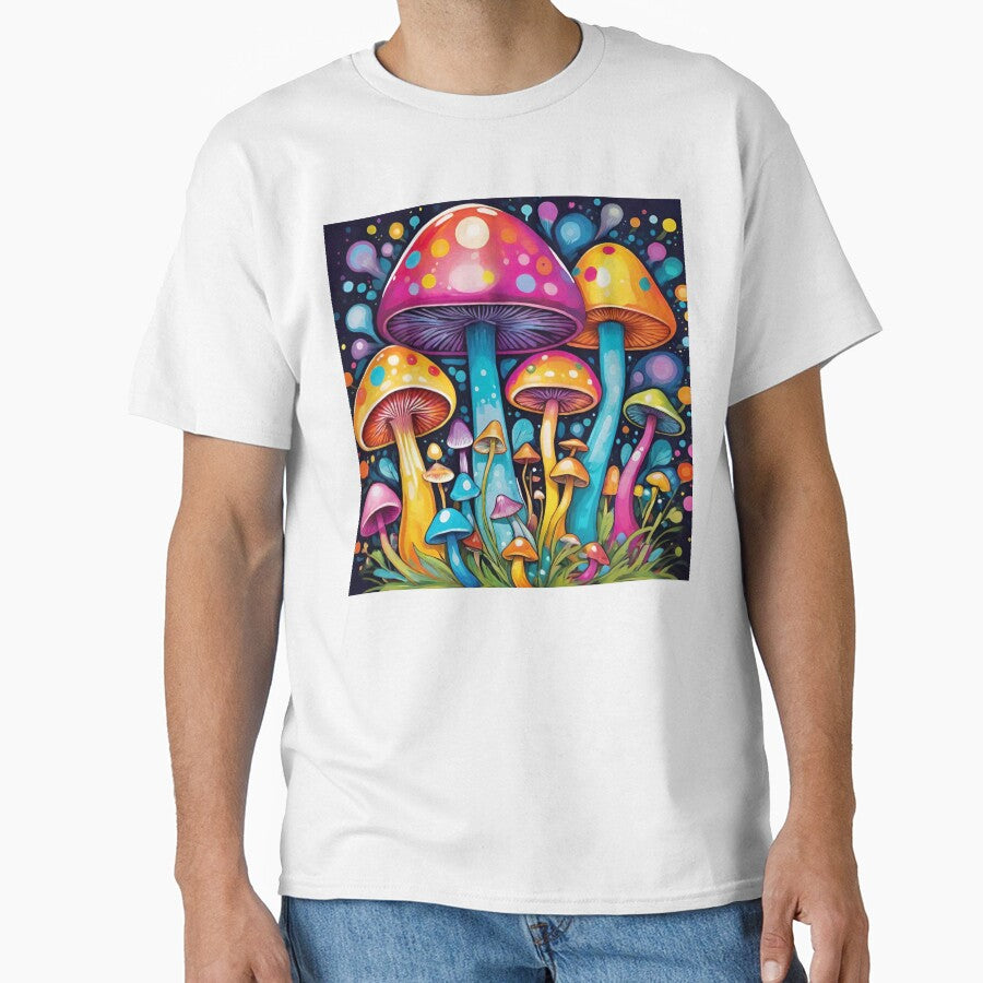 Cosmic mushroom garden by JLeonardoArt