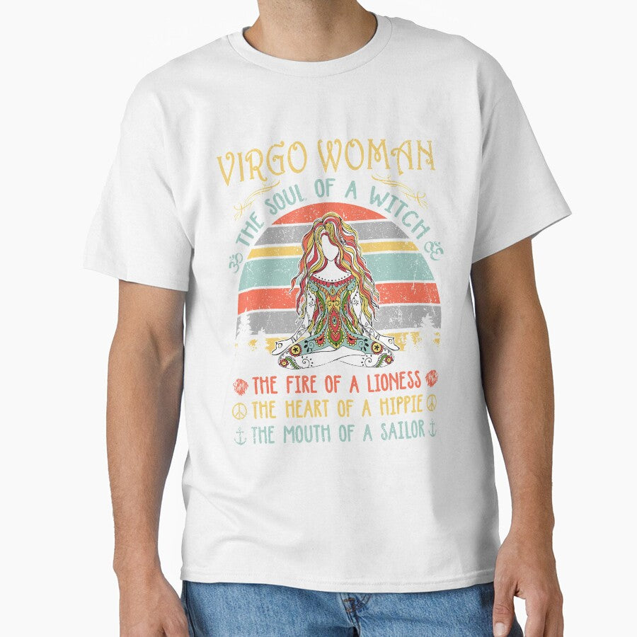 Virgo Woman The Soul Of A Witch Vintage Birthday Gift by AntonetteSimo