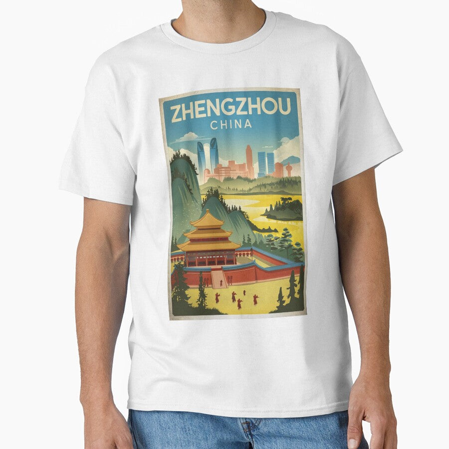 Zhengzhou Vintage Travel Poster by TravelerRat