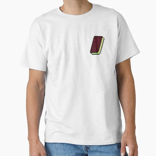 Pixel Chocolate Ice Cream Sandwich - pixel food art by LittleFoodShop