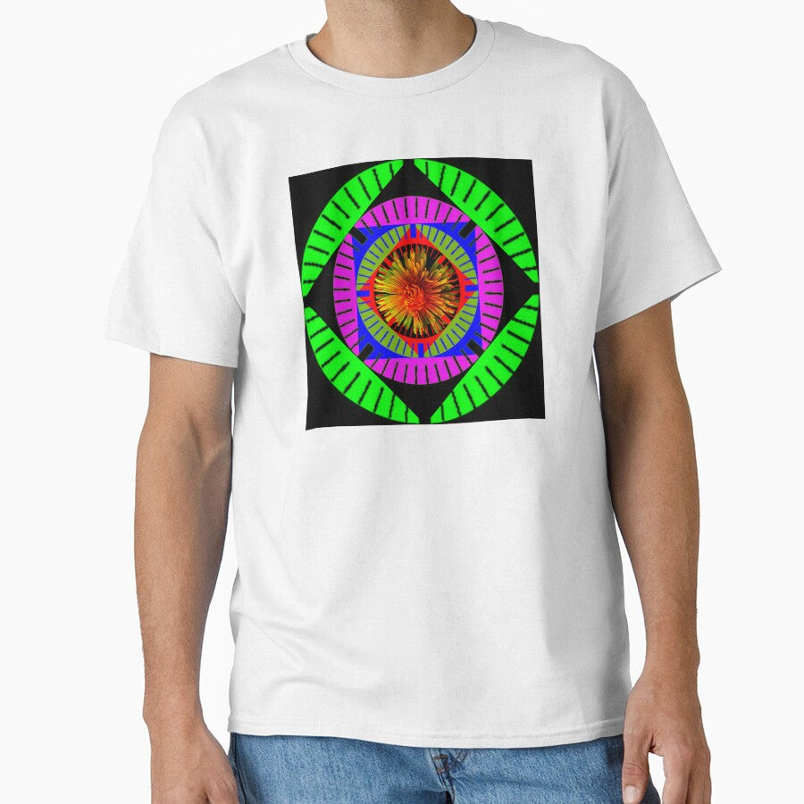 Contrast whimsical  Dandelion flower graphic creation by Iritof by iritof
