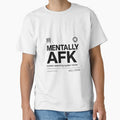 Mentally AFK - Futuristic Streetwear Design - Human Operating System Failure - Minimalist Techwear Aesthetic by HumanCreator
