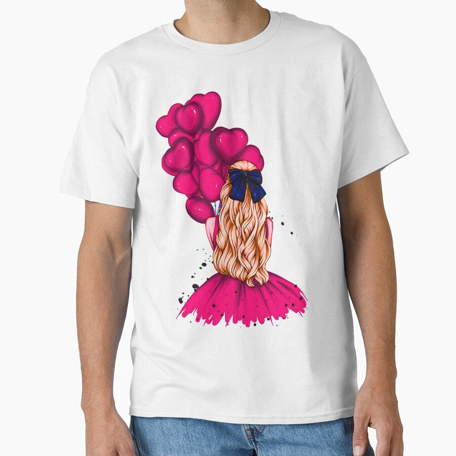 pink heart balloons girl dress by PMestore