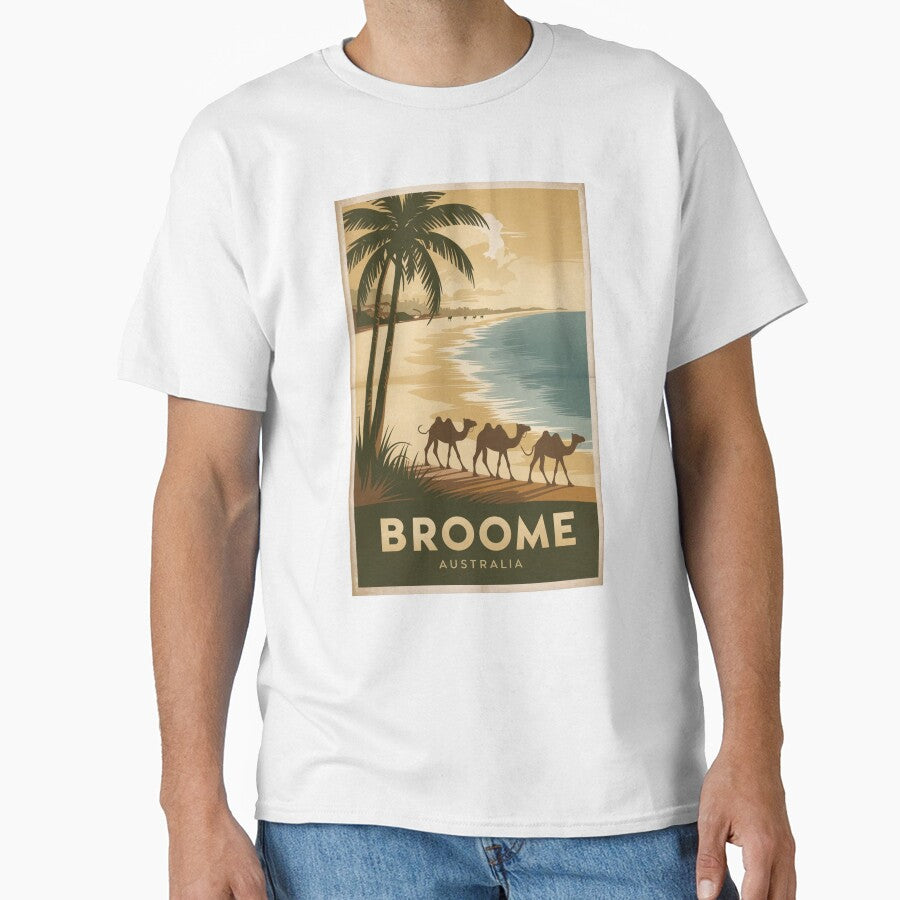 Broome Vintage Travel Poster by TravelerRat