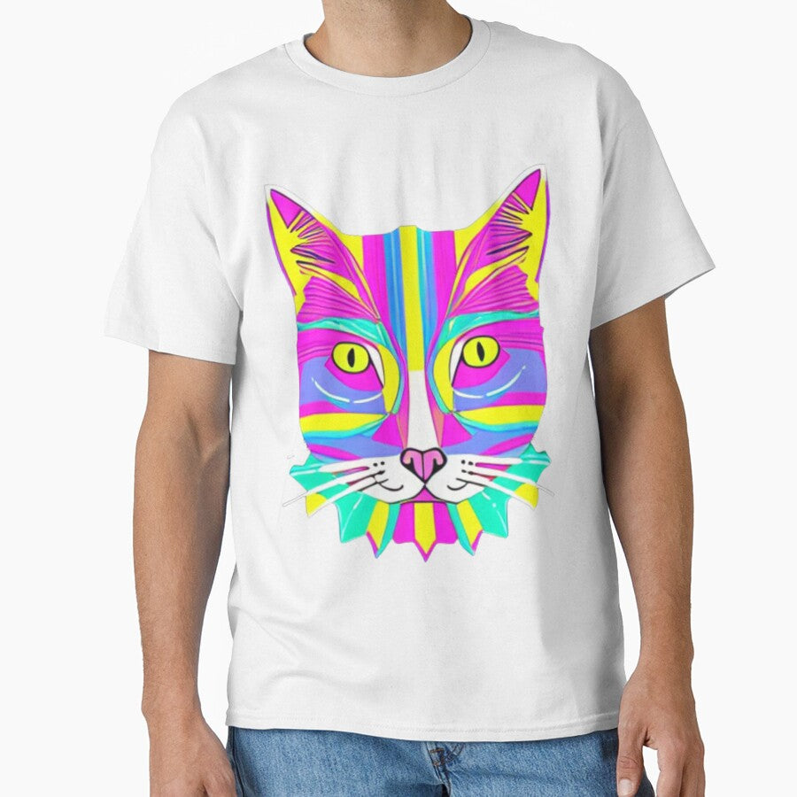 modern color cat painting by aipaint