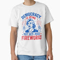 Democracy Is Dying T-shirt, Fourth Of July Protest by elongatedjazz