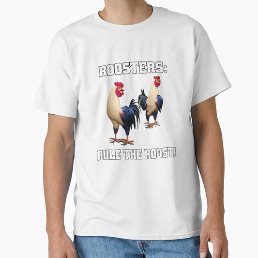 Funny Chicken Farmer Humor Roosters: Rule The Roost by fantasticdesign