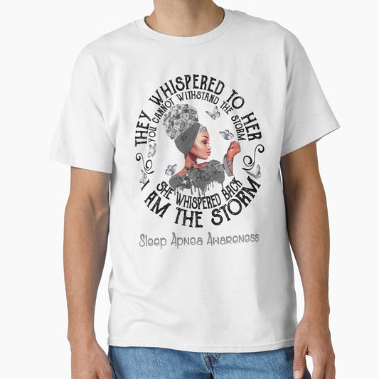 Black Girl Fighter Strong I Am The Storm Sleep Apnea Awareness by Mnrshirley