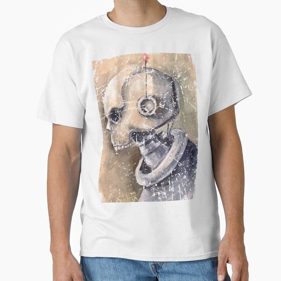 Skull Robot. Vintage grunge style by ErchulMali