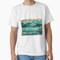 Mid Century Modern Beach Landscape by ColorFlowArt