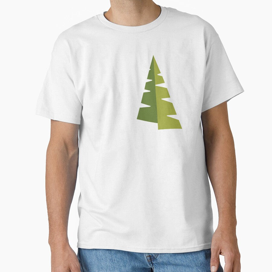 Modern Christmas Tree Design - Abstract Christmas Tree Basic Geometric Shapes by CottonGarb