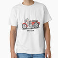Drawing of Vintage Classic Motorbike BSA C15 by GaalArt