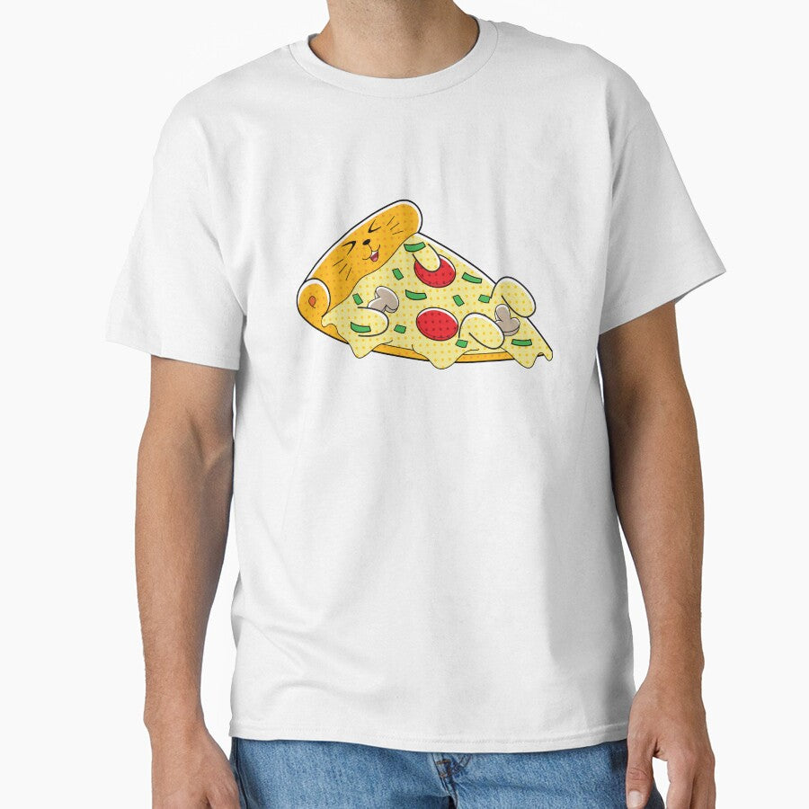 Yummy Kawaii Cat Pizza by PosterpartyCo