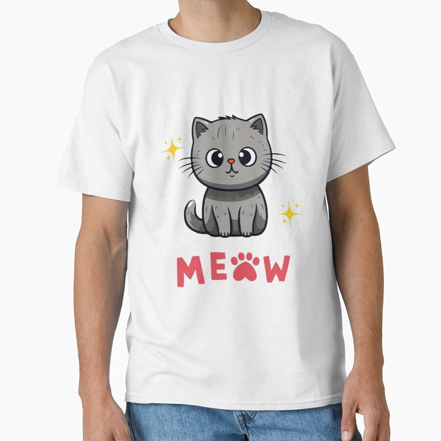 cat sayiiiing meawwww Oversized by VycMerch