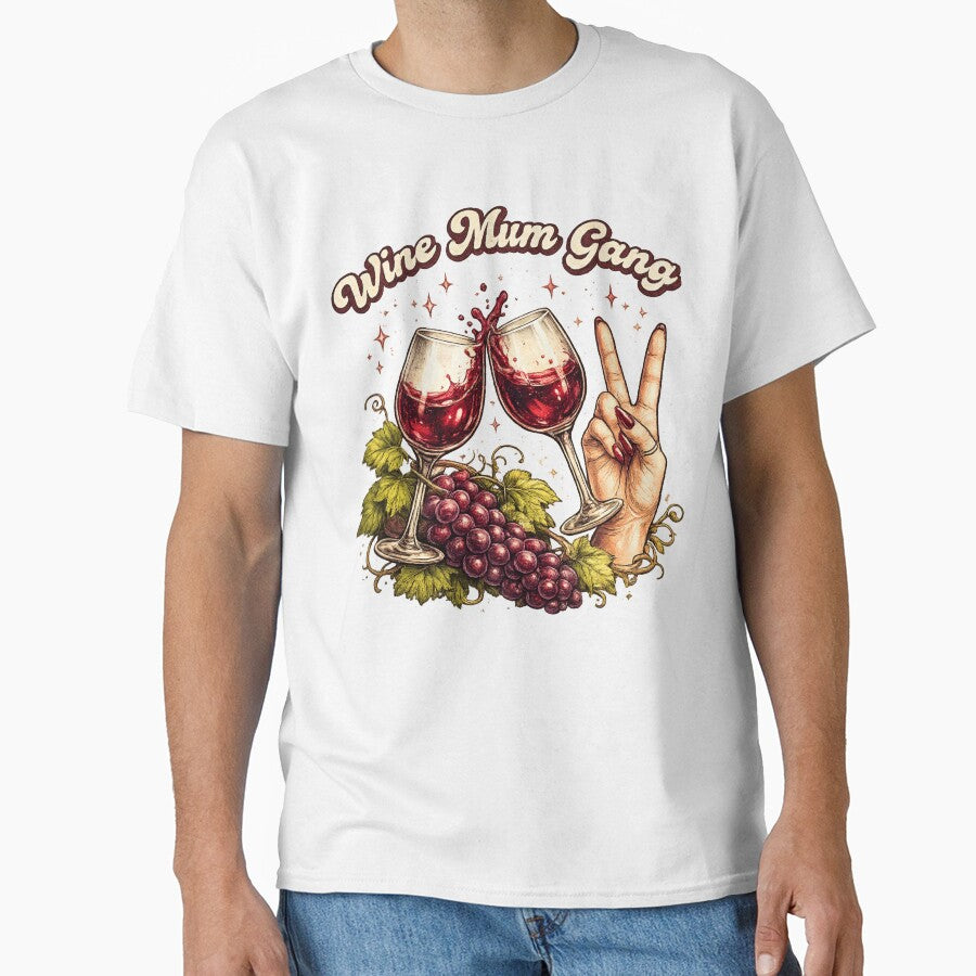 Wine Mum Gang by happiecatstore