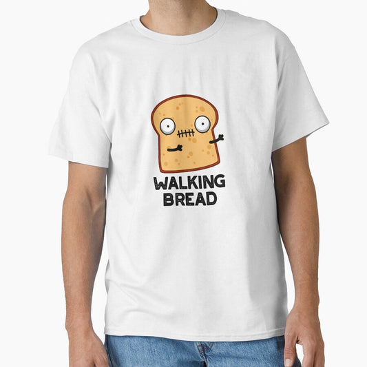 Walking Bread Cute Halloween Zombie Food Pun by punnybone