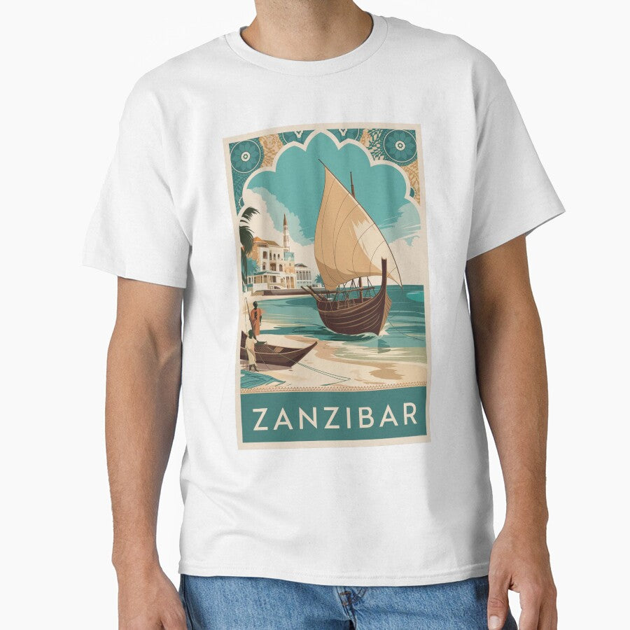 Zanzibar Vintage Travel Poster by TravelerRat