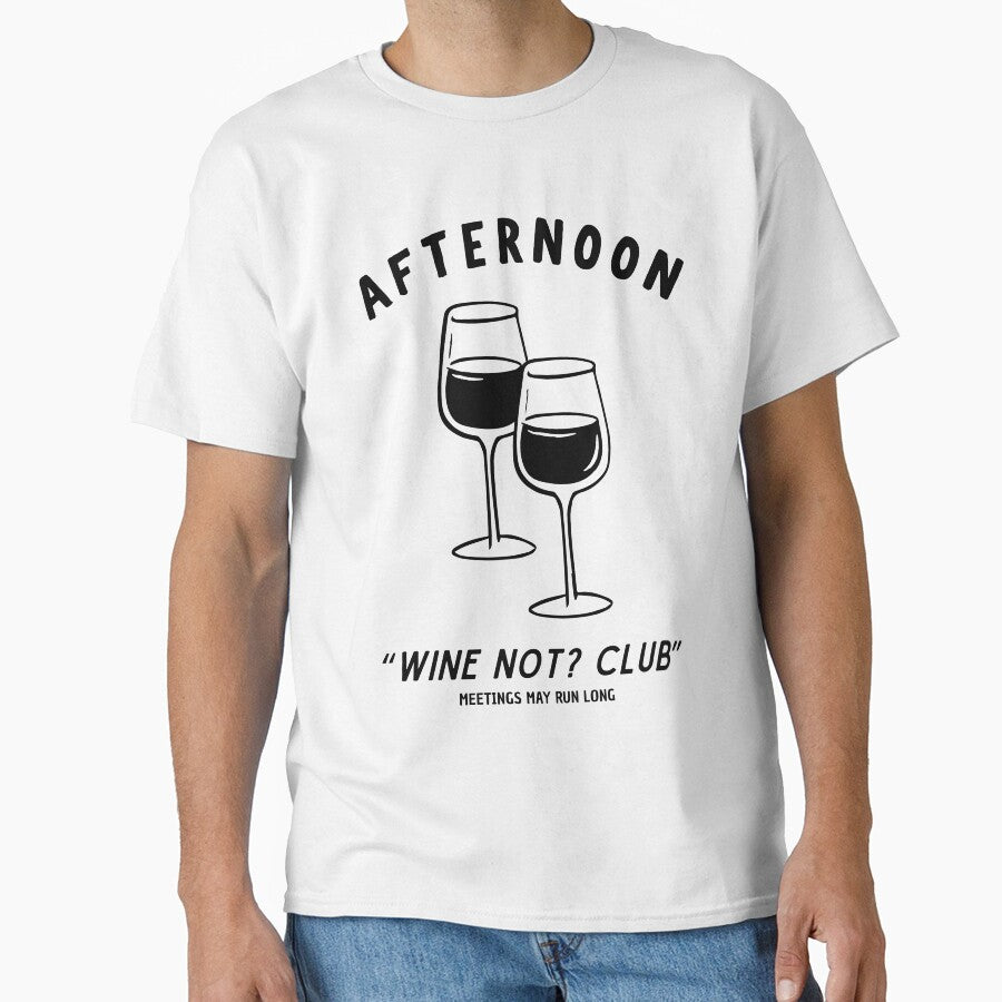 Afternoon Wine Not? Club | Wine Humor by Anniko Art Studio