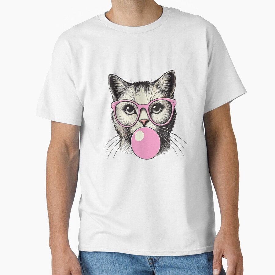 Cute Cat Shirt for Women Funny Cat Lovers T-Shirt by rawr00