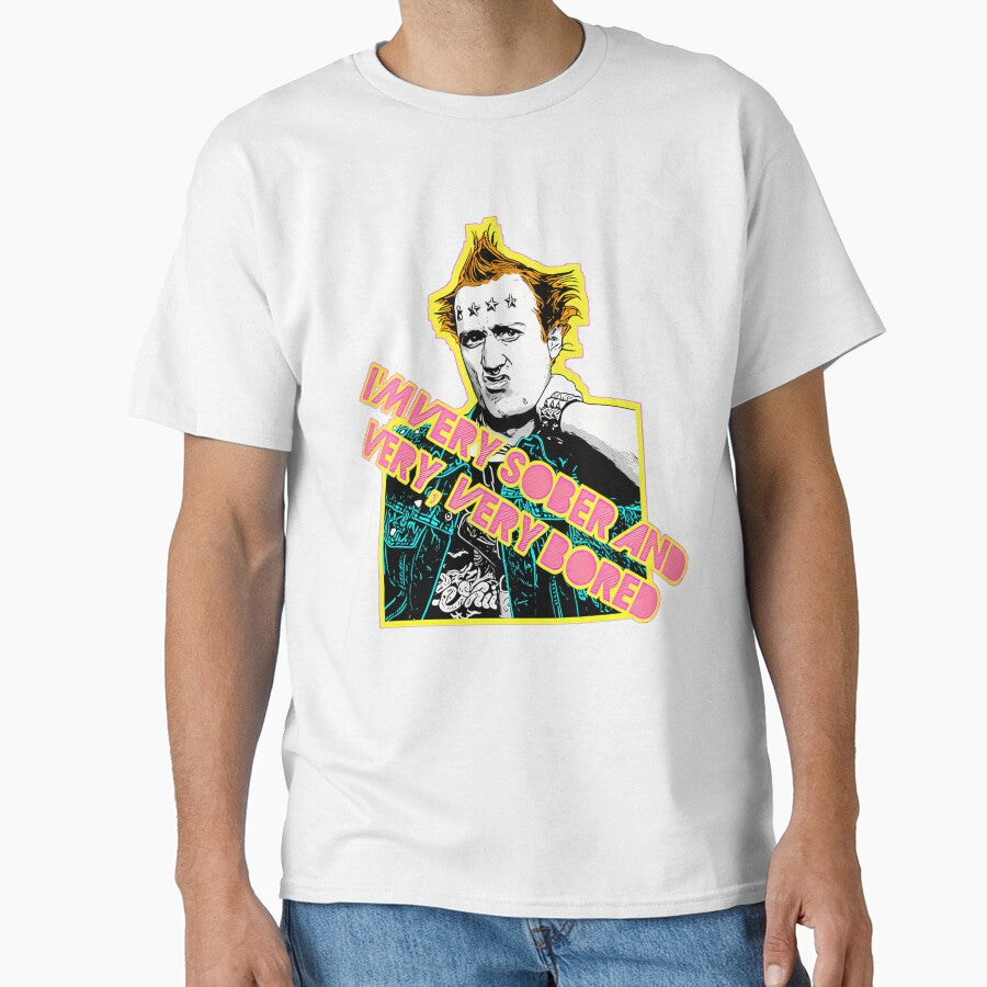 I'm Very Sober And Very Very Bored Vyvyan Young Ones 80S Tribute Punk Design by JoshuaCiubal
