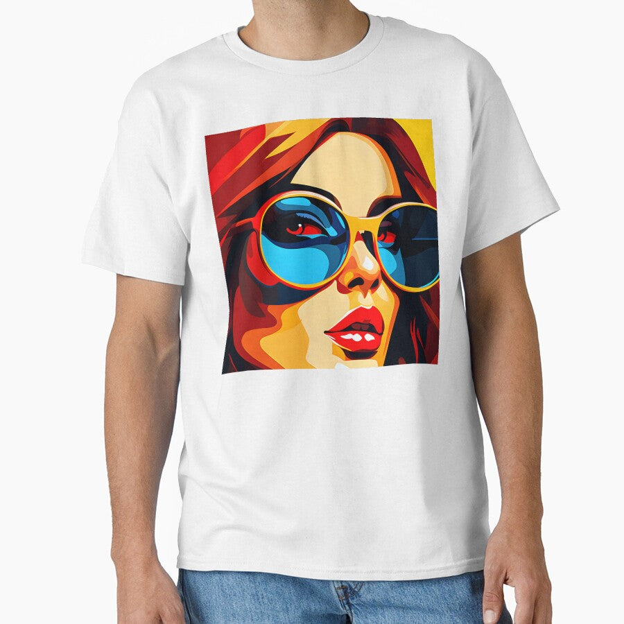 Pop Art Female With Sunglasses Comic Book Art by DEC02