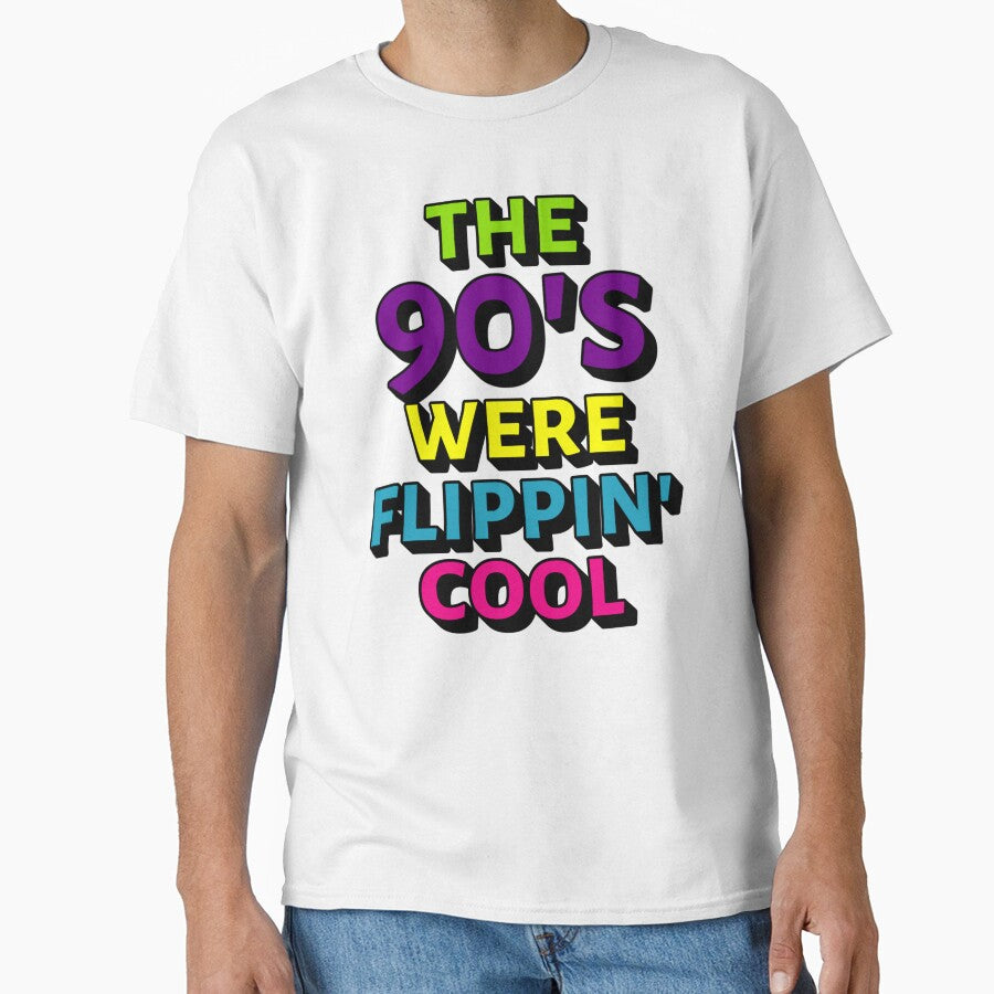 Fun The 90's Were Flippin' Cool, Ombre Pastel Retro Style Design by TrulyEpoque