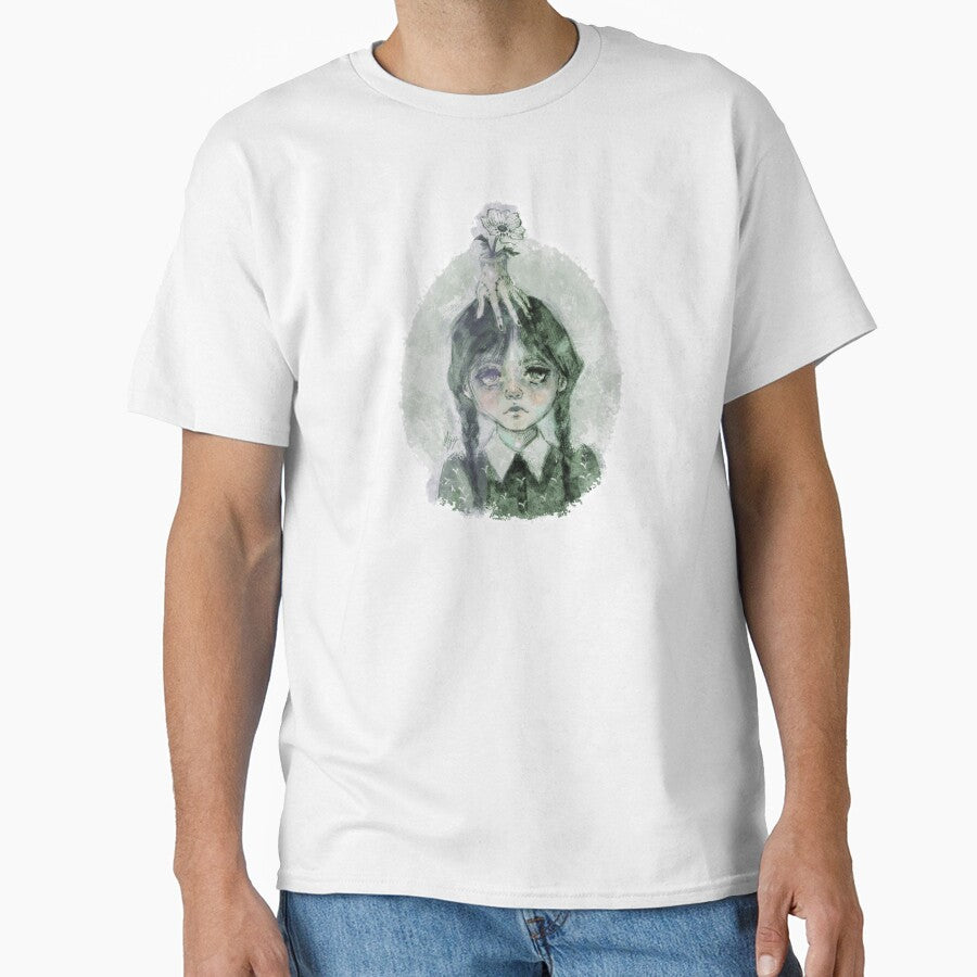 GOTH GIRL FLOWER HAND SAGE GREEN SOFT GOTH by melyverso