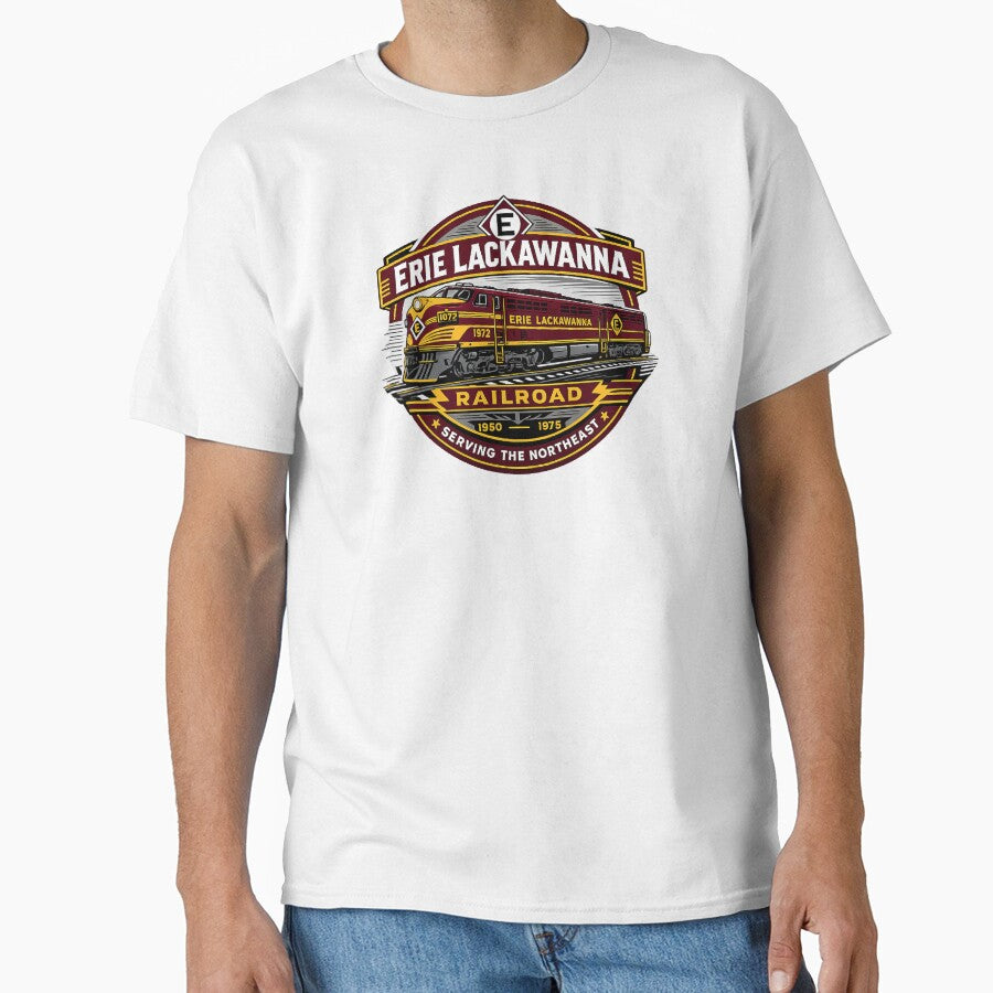 Erie Lackawanna Railroad Vintage Diesel Train by The Junto Shop