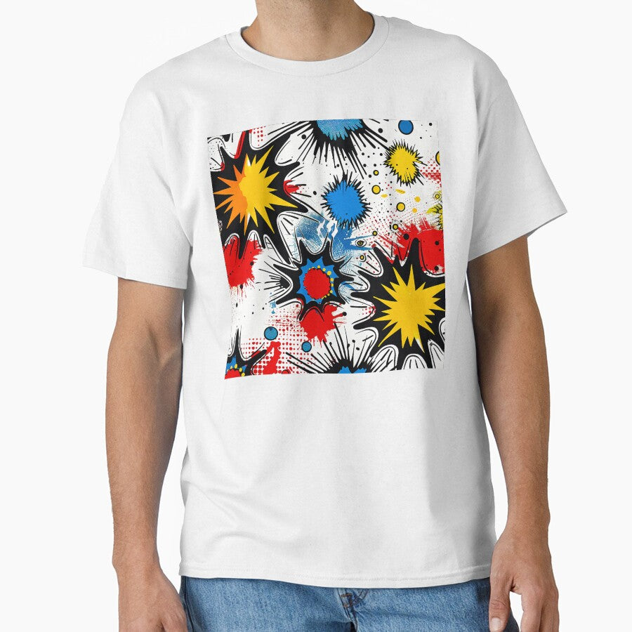 Pop Culture Comic Art Colorful Cartoon Abstract Designs by DEC02