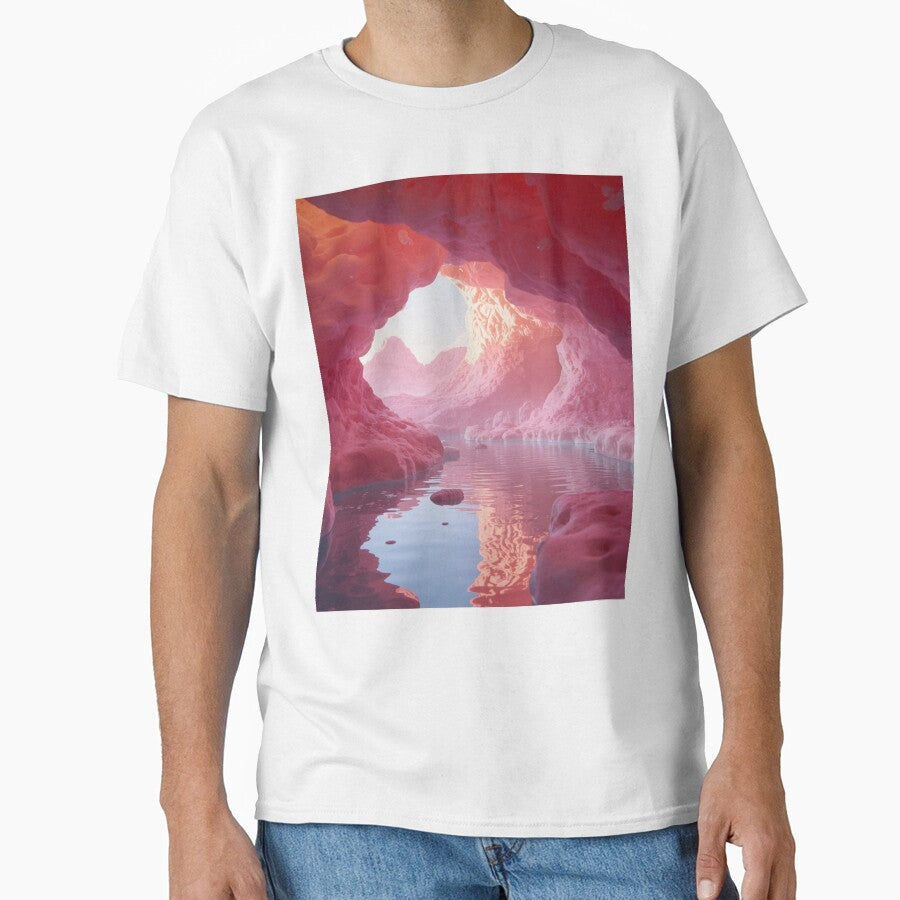 Pink Dream Cave - Surreal Landscape Art by MARSHORY