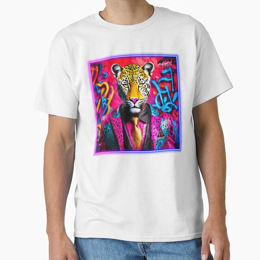 Graffiti style Leopard by Drone-tees