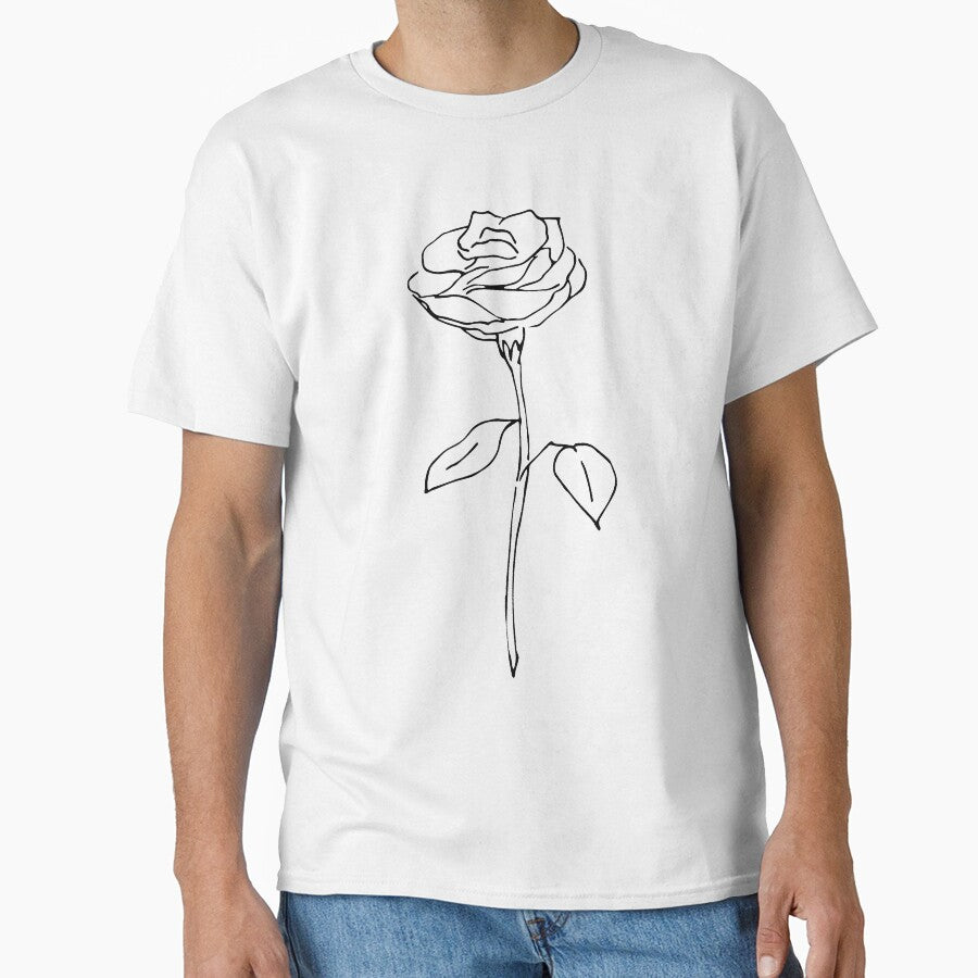 Rose Sketch Black and White by crazyclementine